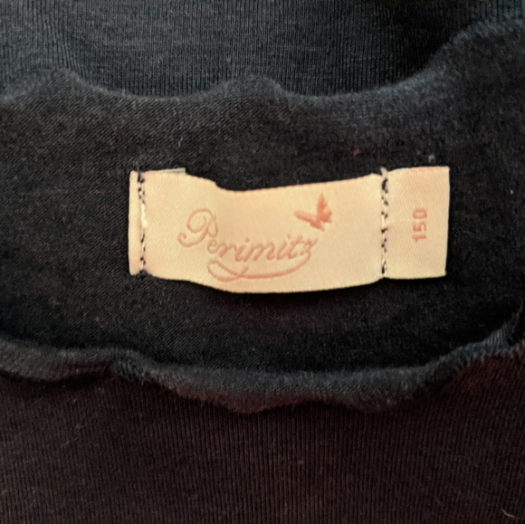 NWOT Girls Navy Scallop Crop Top - Picture 12 of 13